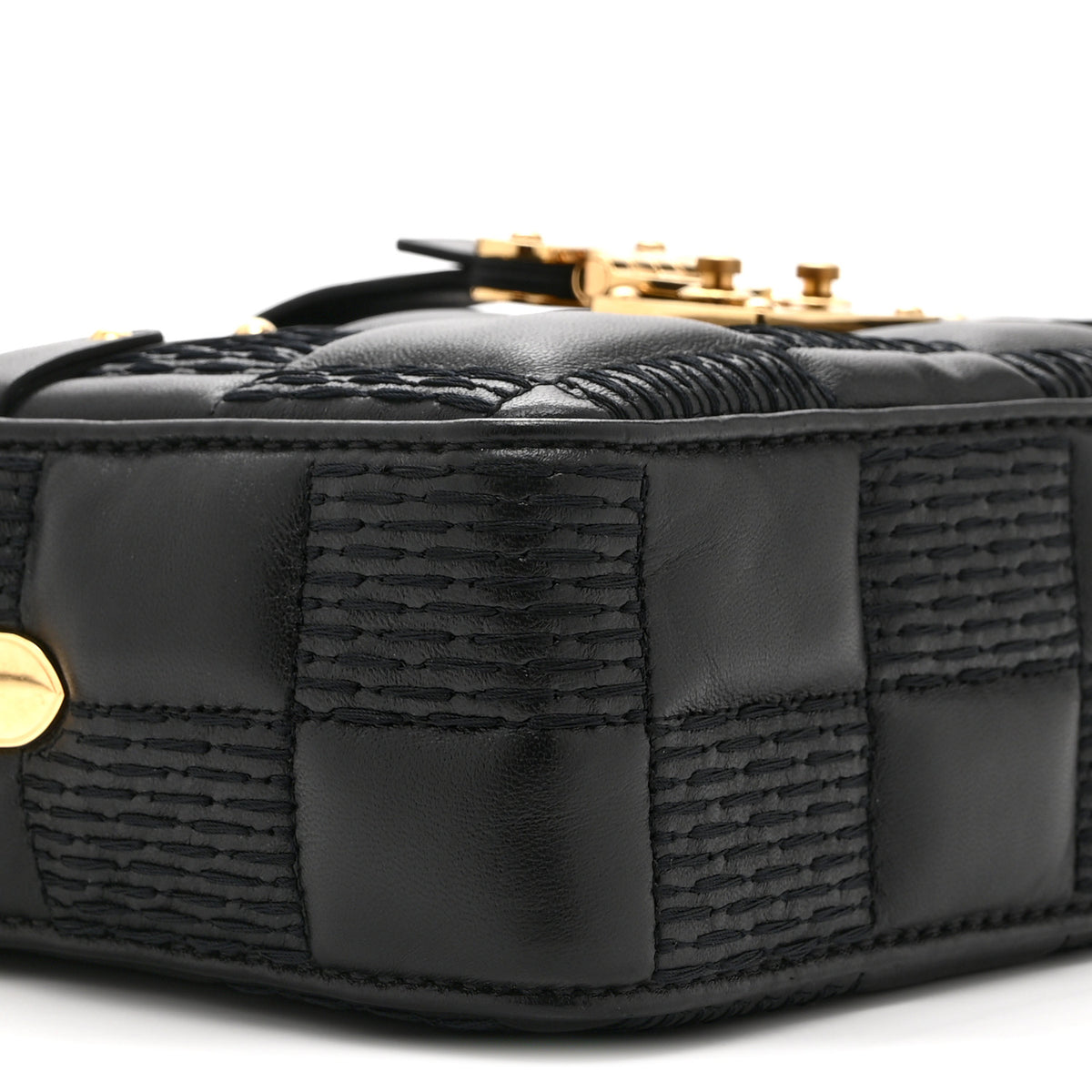 Louis Vuitton Lambskin Damier Quilt Troca PM Black 8 of 9