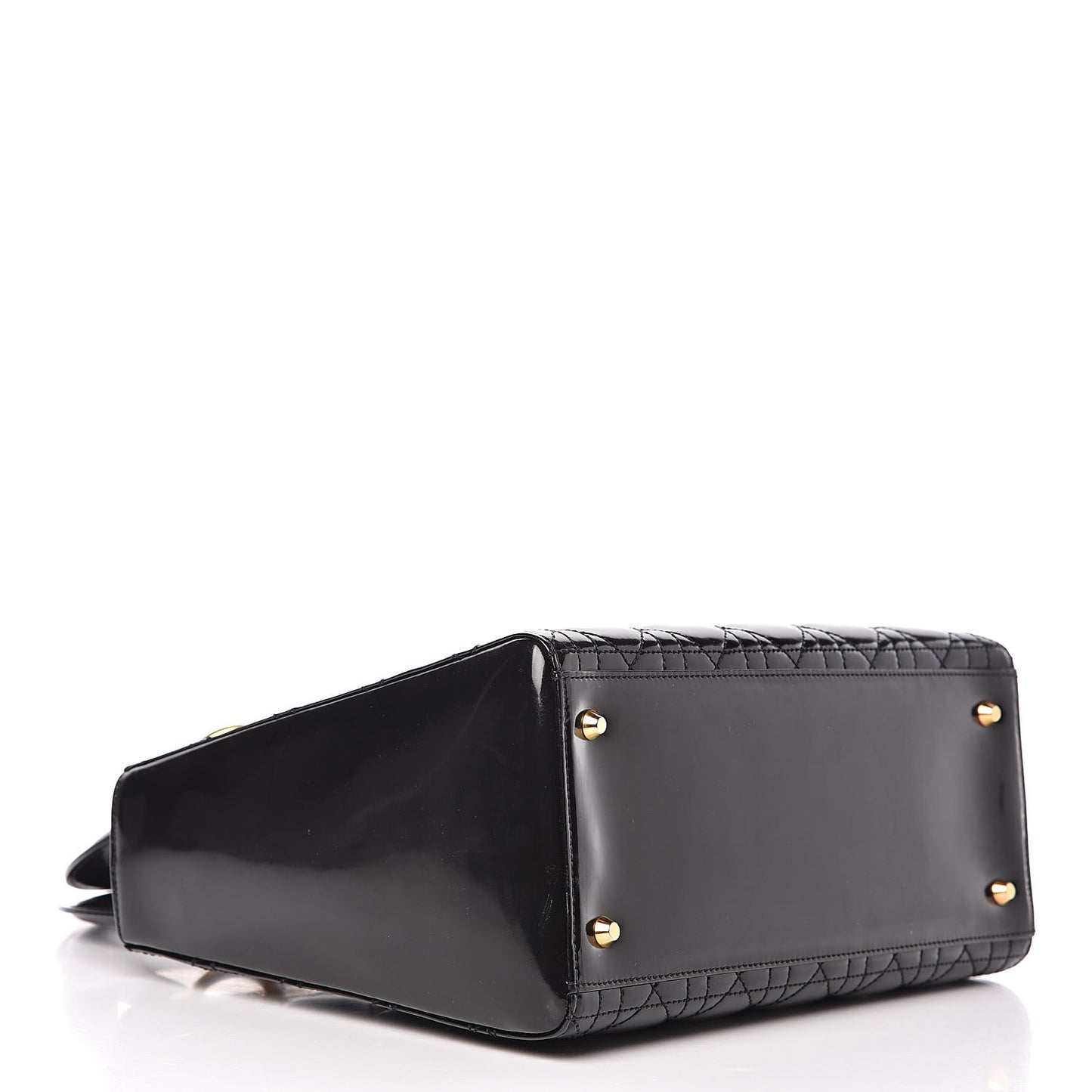 Patent Cannage Medium Lady Dior Black