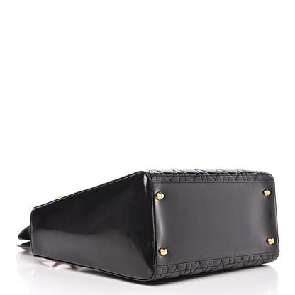 Christian Dior Patent Cannage Medium Lady Dior Black 4 of 11