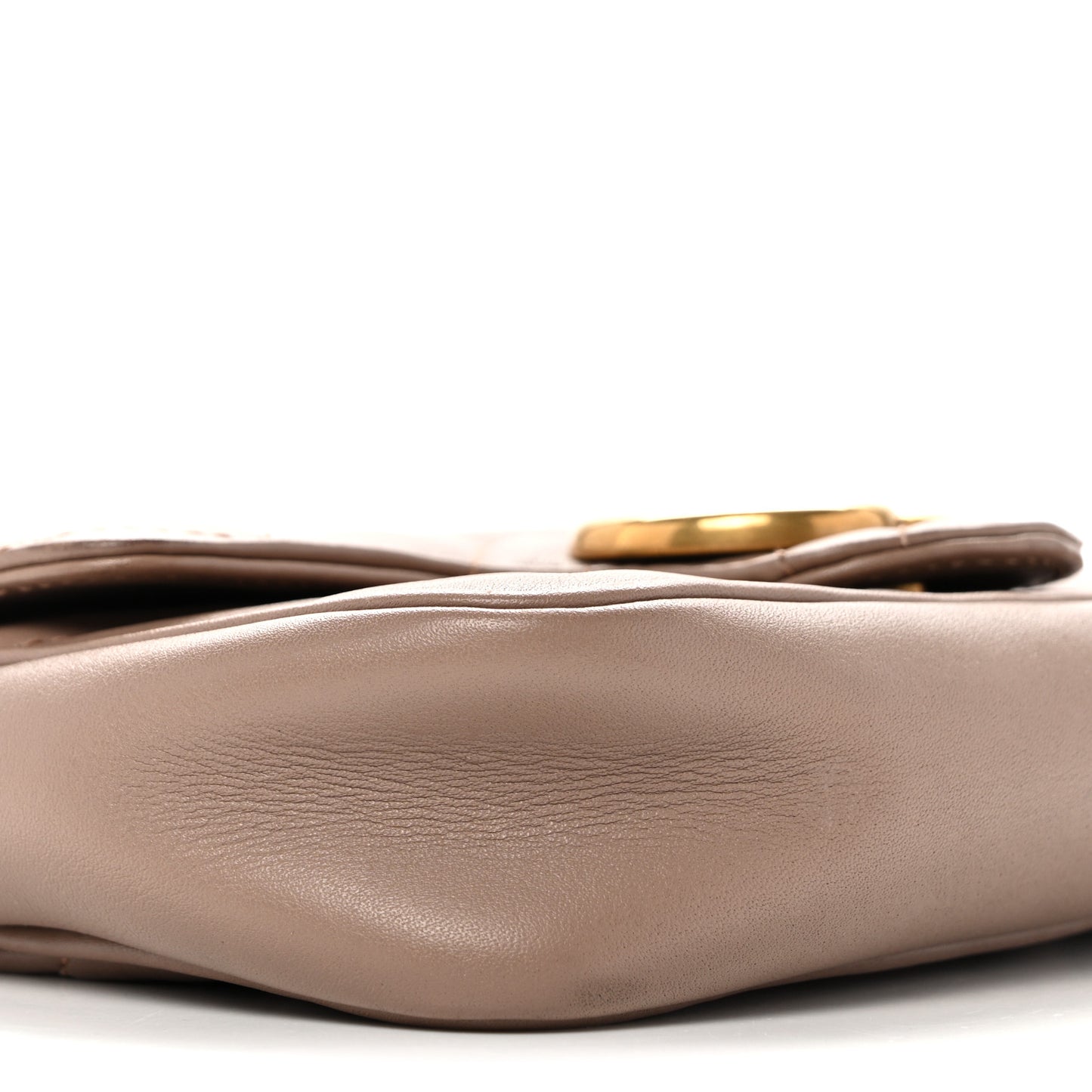 Calfskin Matelasse Super Mini GG Marmont Shoulder Bag Porcelain Rose