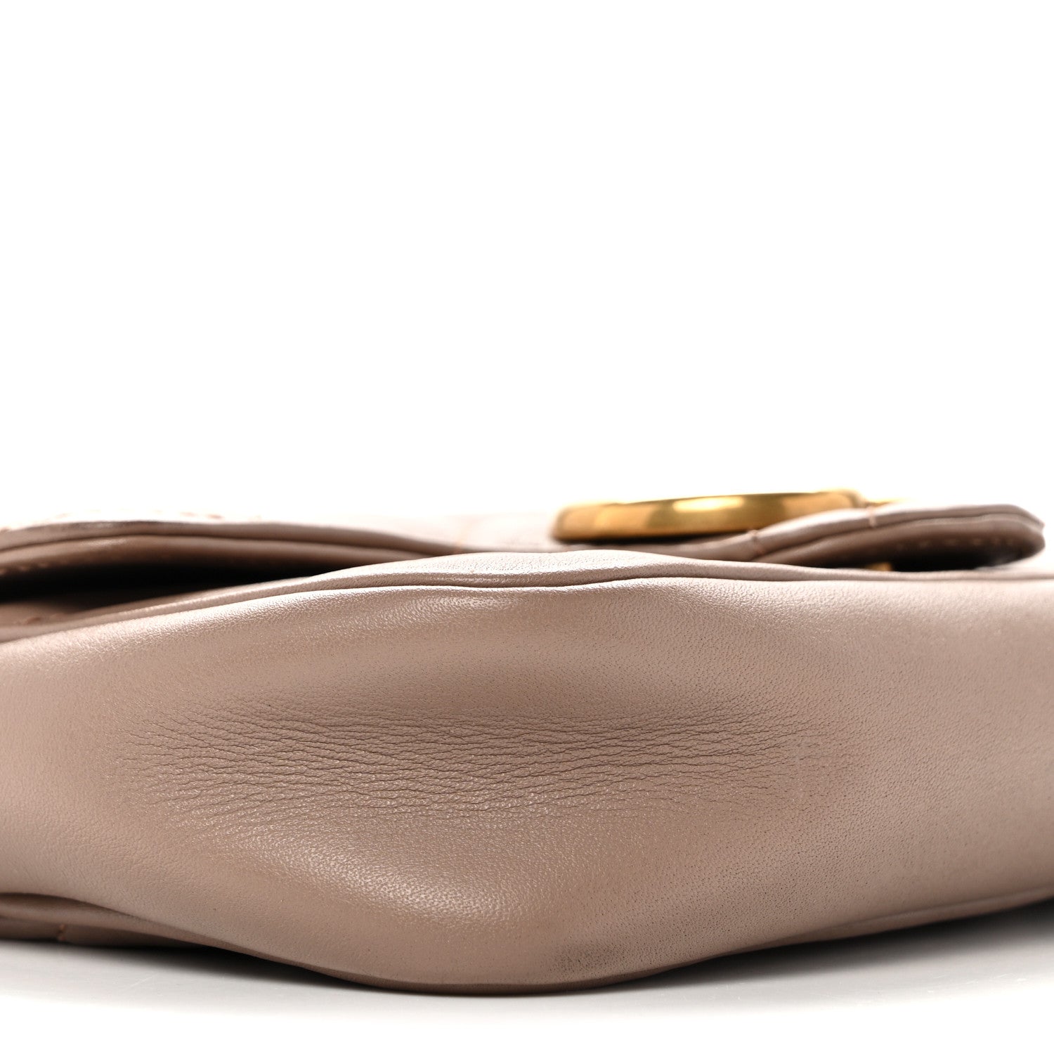 Gucci Calfskin Matelasse Super Mini GG Marmont Shoulder Bag Porcelain Rose 9 of 13