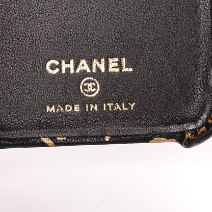 Chanel Lambskin Quilted iPhone X Coco Tech Egyptian Graffiti Case Black Gold 6 of 12