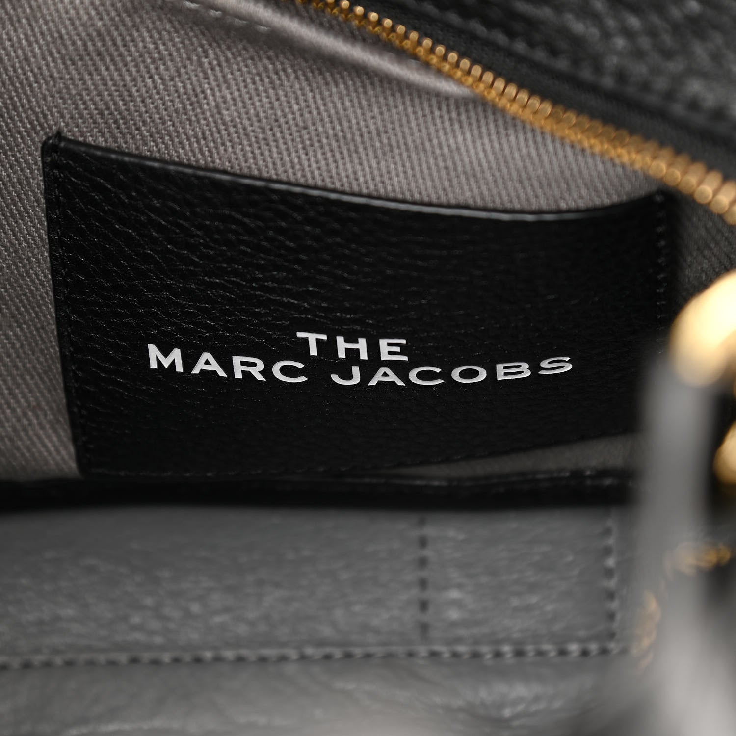 Marc Jacobs Grained Calfskin Small The Tote Bag Black 6 of 11