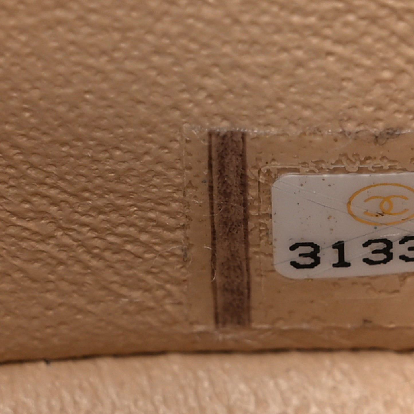 Caviar Quilted Small Double Flap Beige