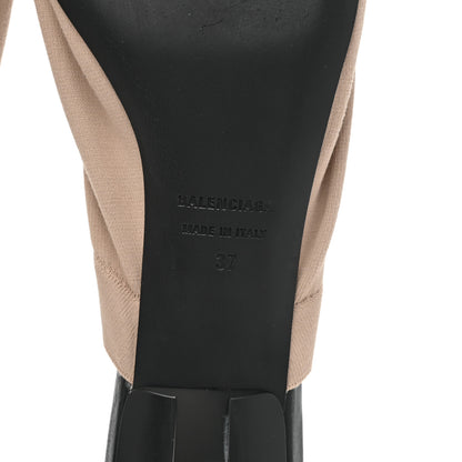 Balenciaga Jersey Stretch Heel Sandals 37 Beige 6 of 9