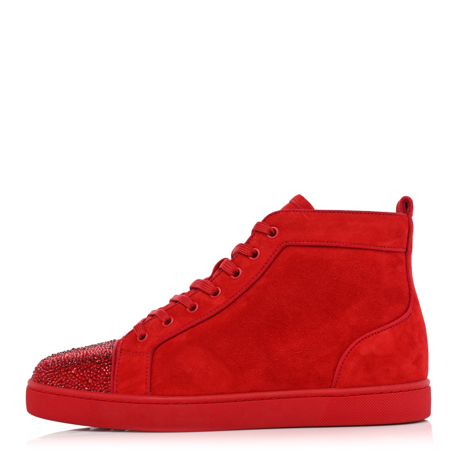 Christian Louboutin Veau Velours Strass Mens Louis P Flat Sneakers 42.5 Loubi 1 of 12