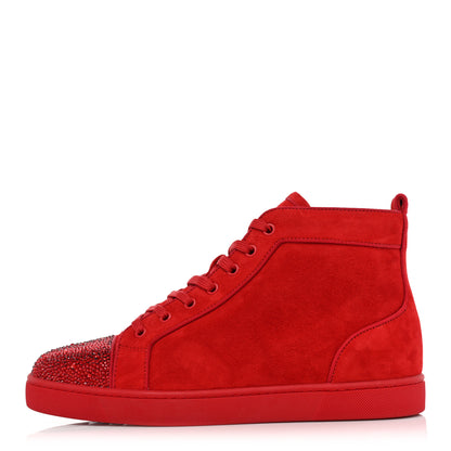Christian Louboutin Veau Velours Strass Mens Louis P Flat Sneakers 42.5 Loubi 1 of 12