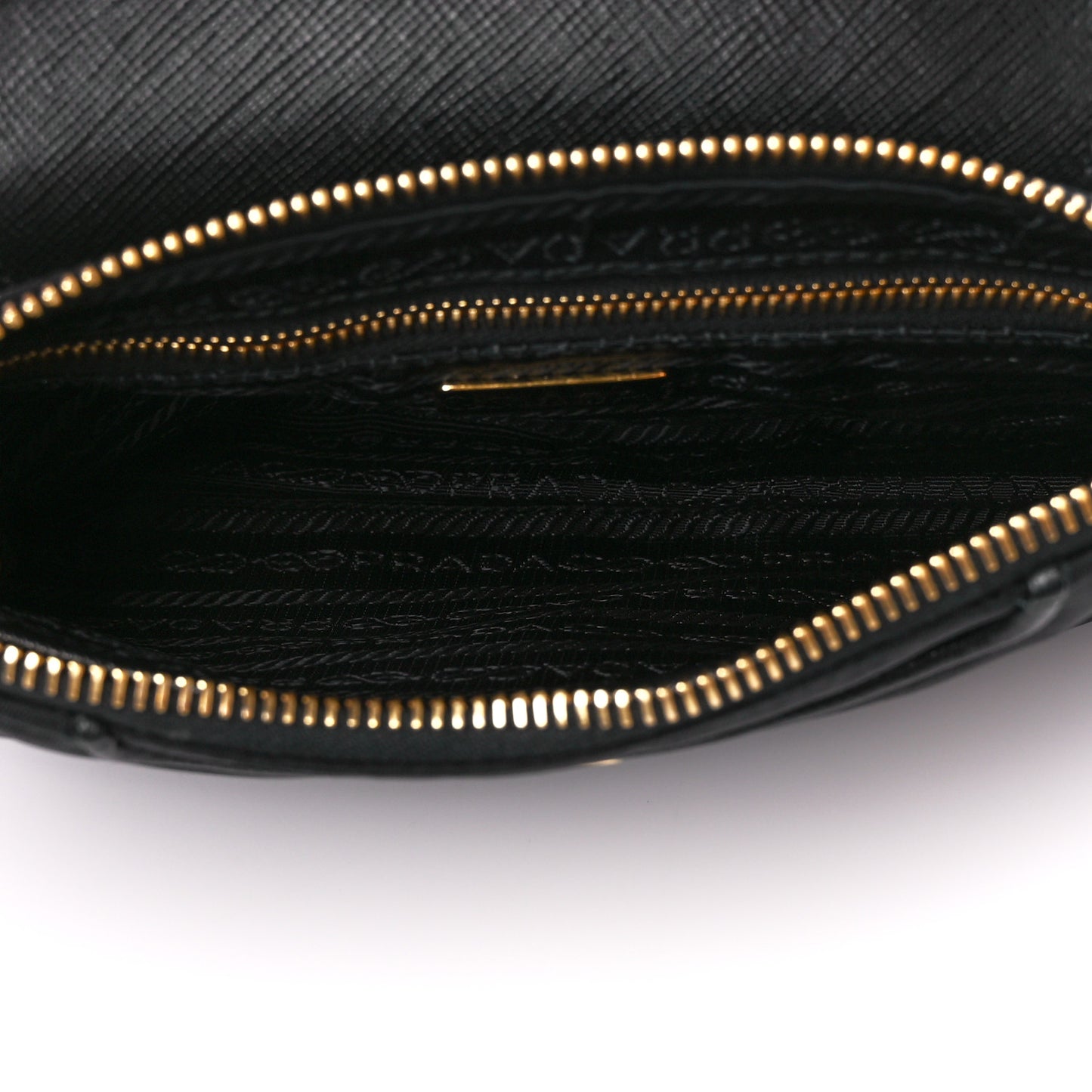 Tessuto Nylon Saffiano Crossbody Bag Black
