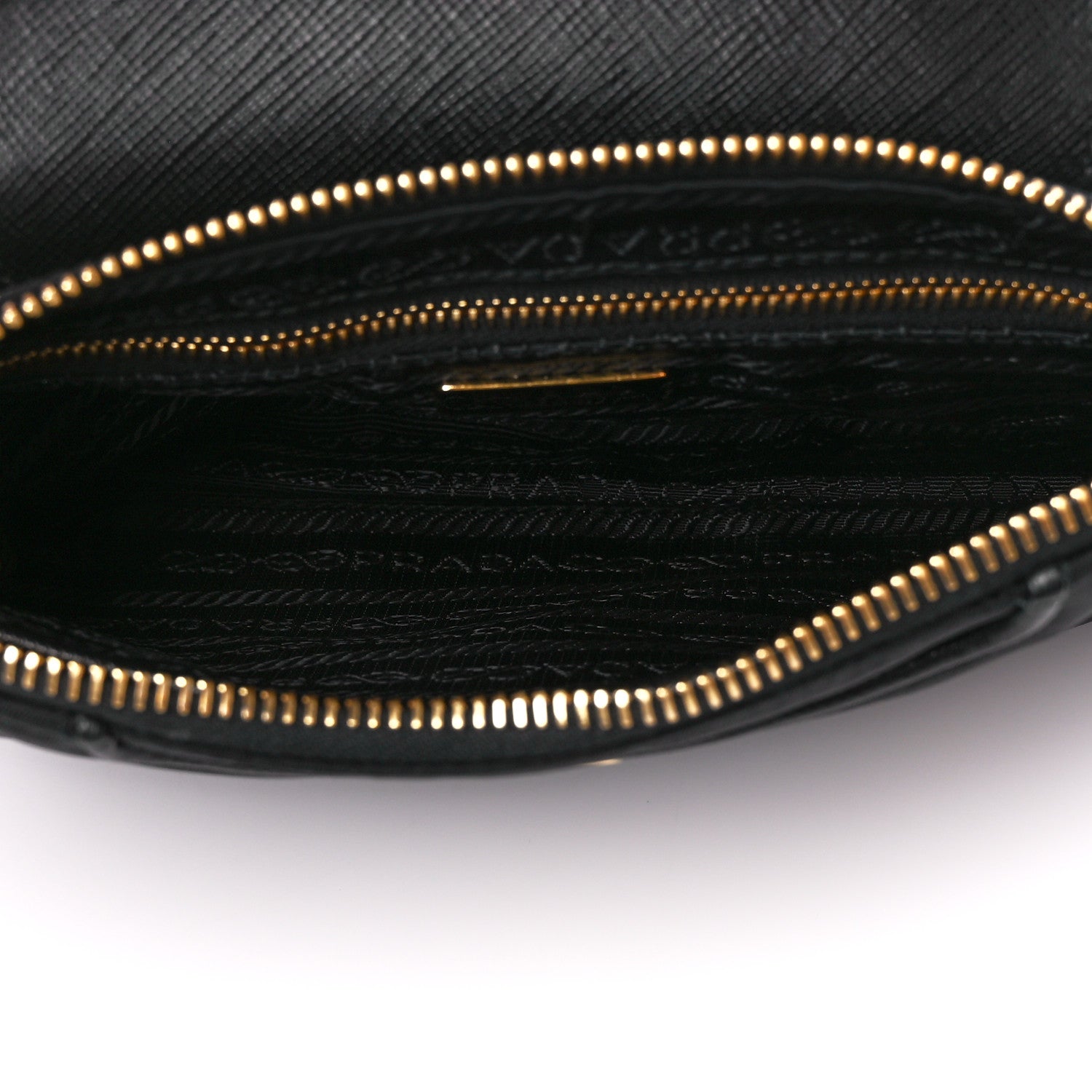 Prada Tessuto Nylon Saffiano Crossbody Bag Black 5 of 12