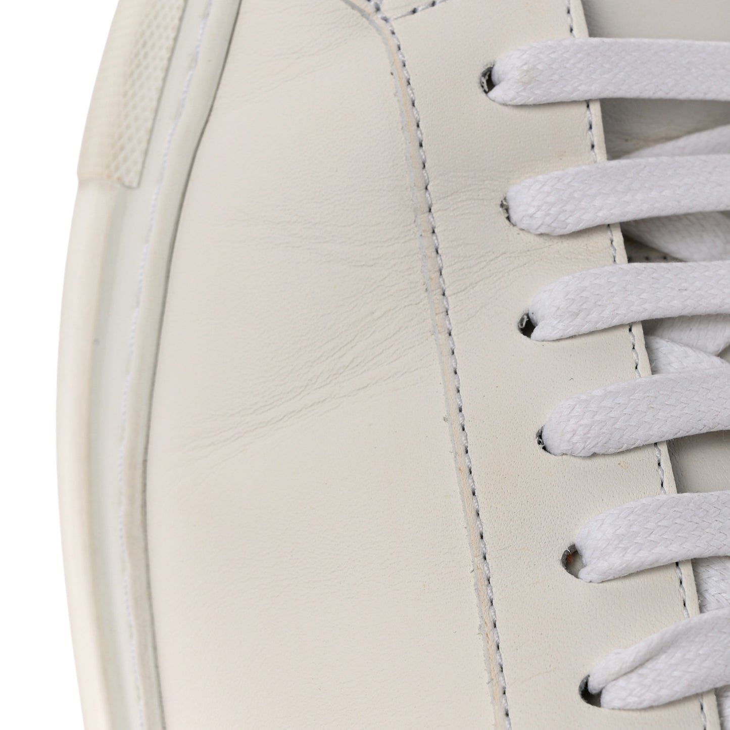 Calfskin Mens Urban Street Sneakers 45 White Blue