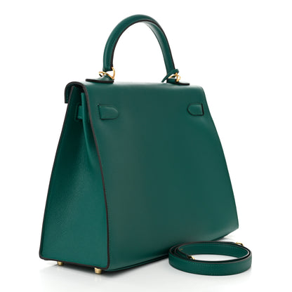 Hermes Epsom Kelly Sellier 32 Malachite 3 of 10