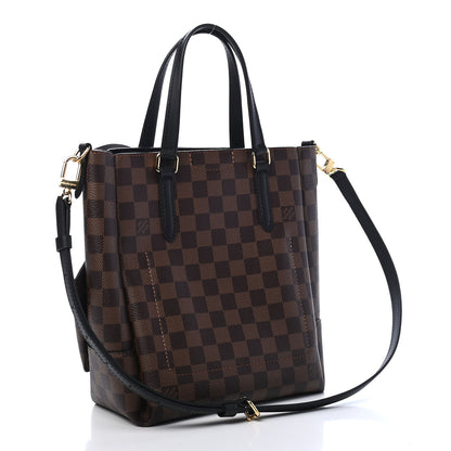 Louis Vuitton Damier Ebene Belmont PM Black 3 of 9