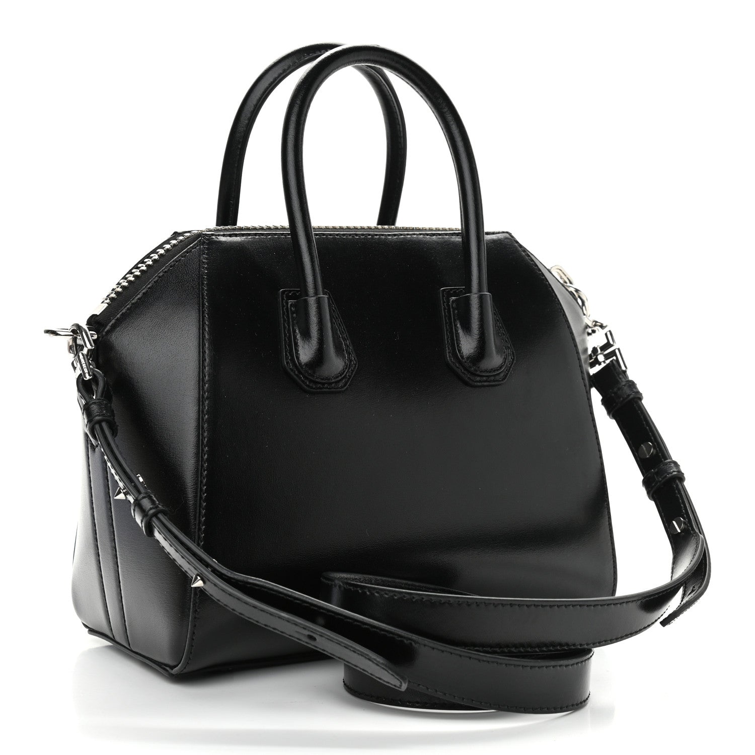 Givenchy Shiny Lord Calfskin Mini Antigona Black 3 of 9