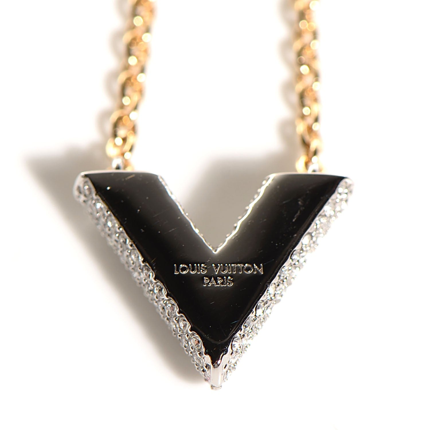 Louis Vuitton Swarovski Essential V Strass Necklace 5 of 7
