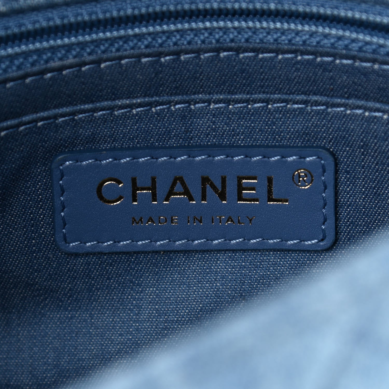 Chanel Denim Quilted Mini Pearl Crush Flap Blue 6 of 9