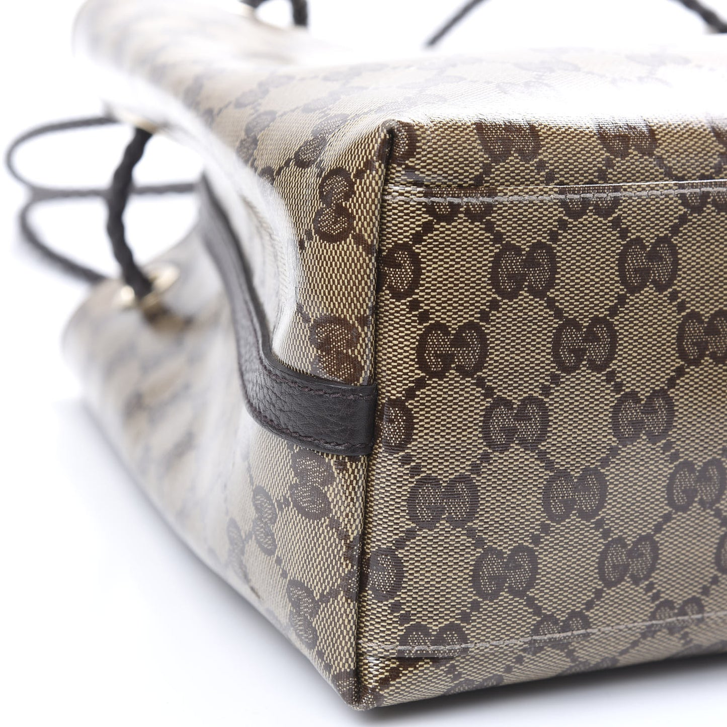 Crystal Monogram Gifford Shopping Tote Brown
