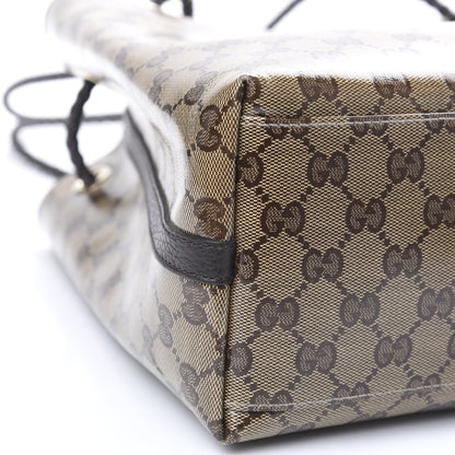 Gucci Crystal Monogram Gifford Shopping Tote Brown 9 of 10