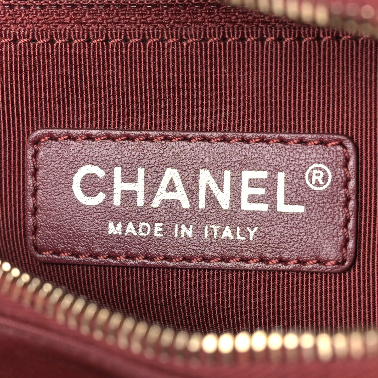 Aged Calfskin Quilted Small Gabrielle Hobo Burgundy