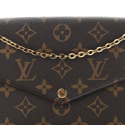 Louis Vuitton Monogram Pochette Felicie Chain Wallet Fuchsia 9 of 9