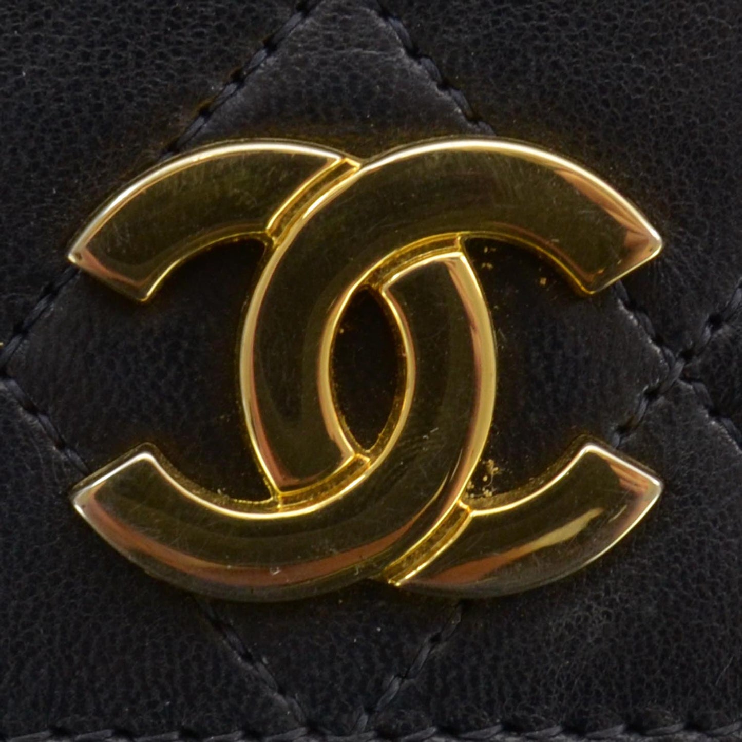 Lambskin Small Flap Navy