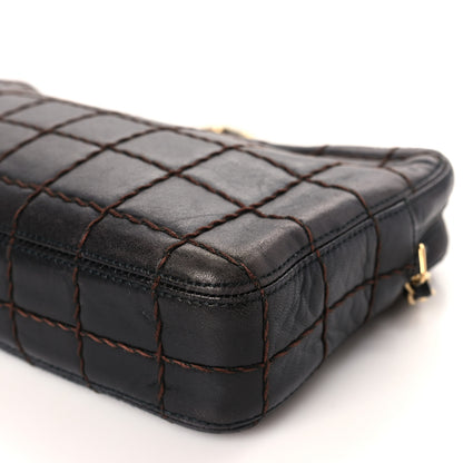Chanel Lambskin Quilted Chocolate Bar Camera Case Black 9 of 12