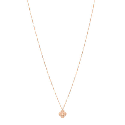 Van Cleef & Arpels 18K Rose Gold Sweet Alhambra Pendant Necklace 1 of 5