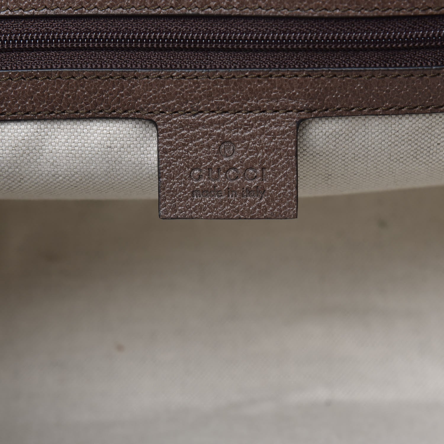 Gucci GG Supreme Monogram Web Toiletry Case Brown 6 of 10