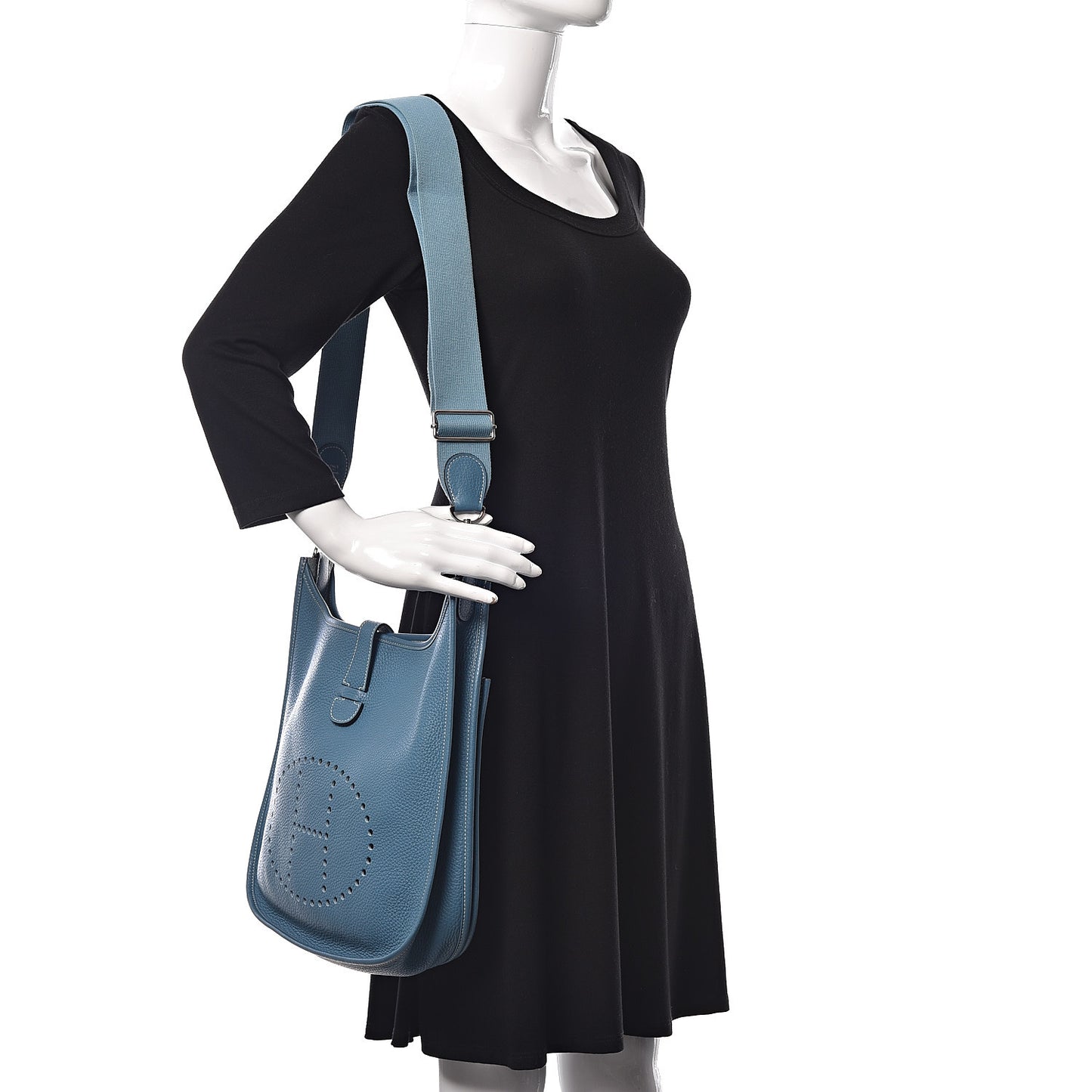 Taurillon Clemence Evelyne III GM Blue Jean