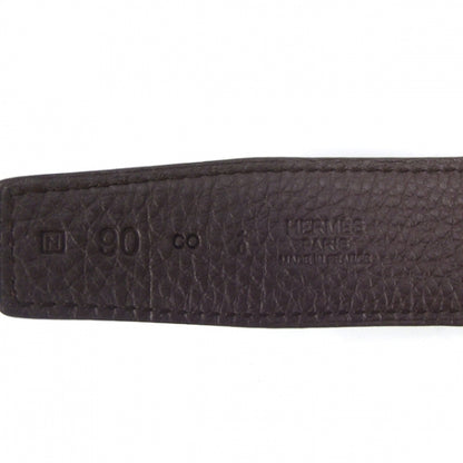 Hermes Leather Reversible Constance H Belt 90 Black and Brown 4 of 6