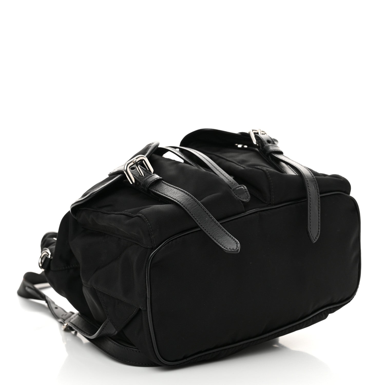 Prada Tessuto Nylon Vitello Backpack Black 4 of 12