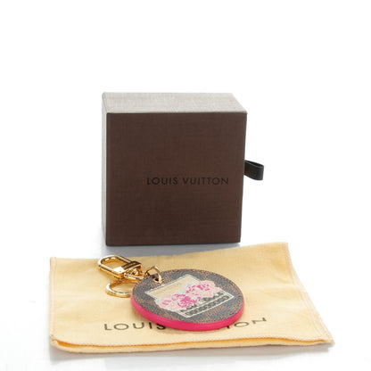 Louis Vuitton Damier Ebene Illustre Posies Bag Charm 5 of 5