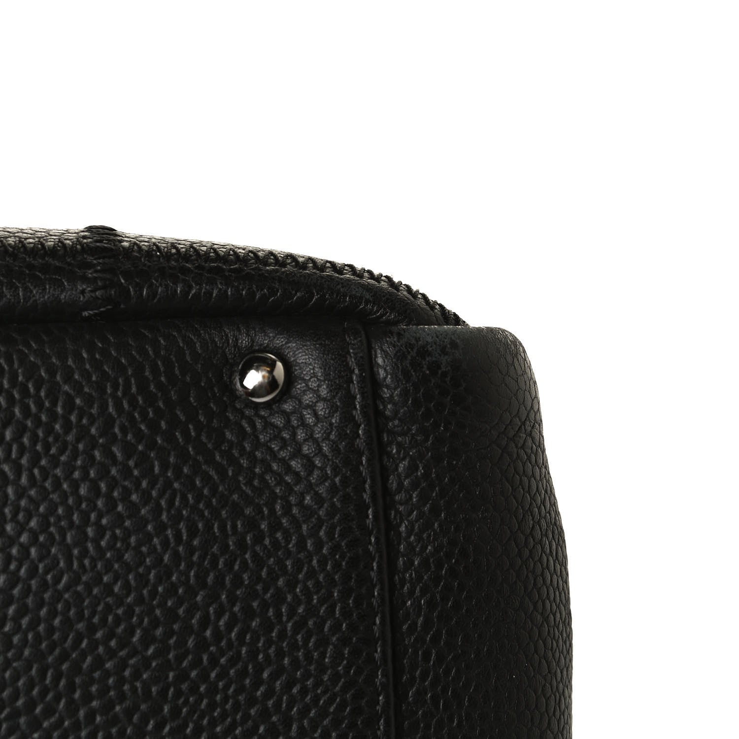 Chanel Caviar Square Stitched Tote Black 13 of 15