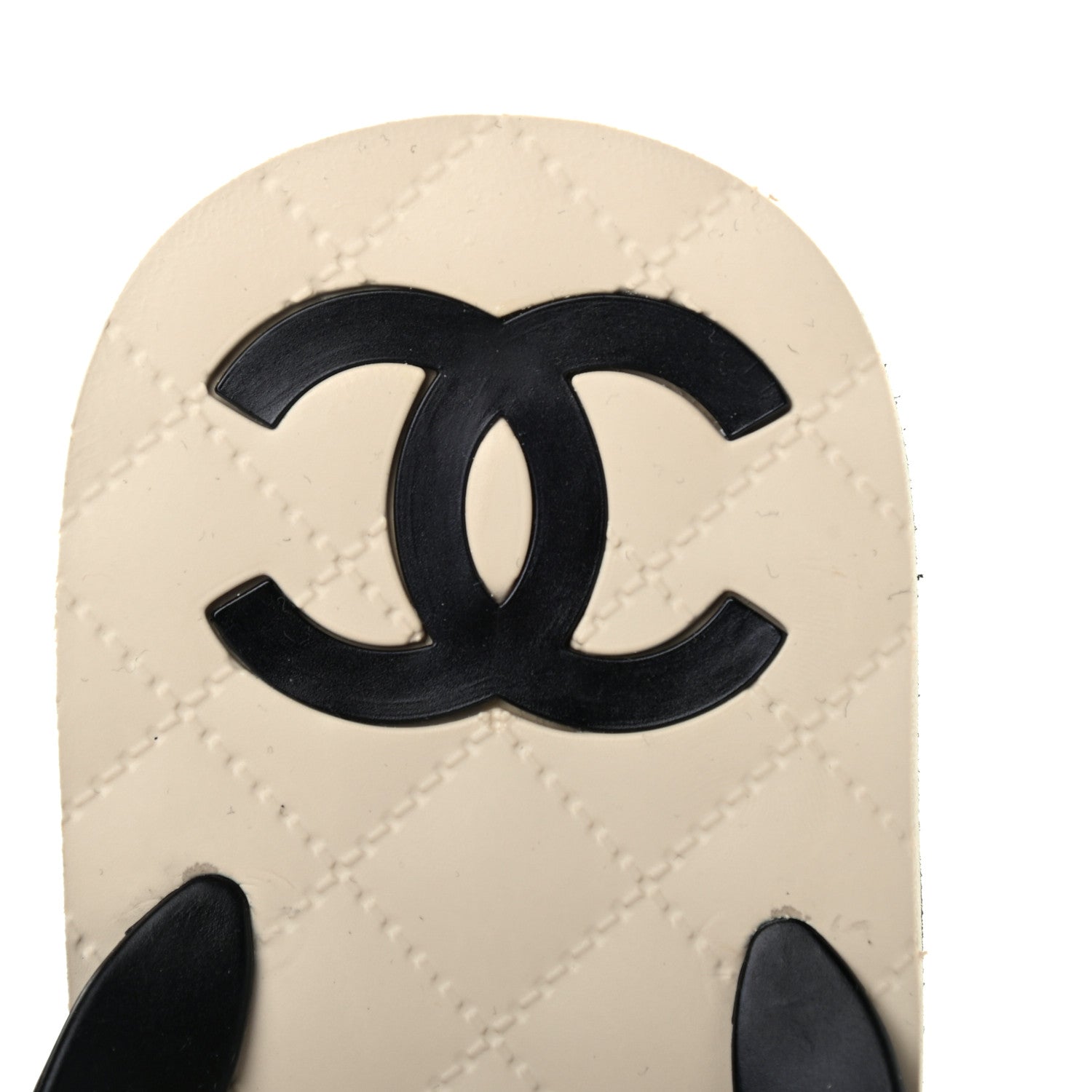 Chanel PVC Camellia Thong Sandals 37 Black 8 of 9