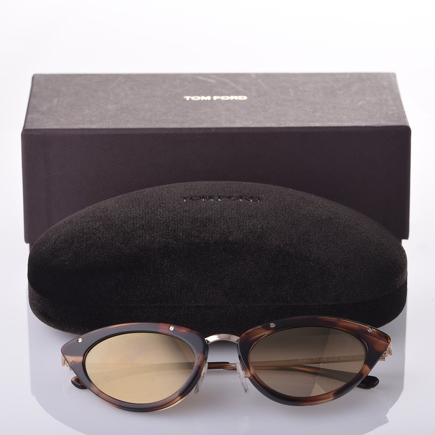 Grace Cat Eye Sunglasses TF349 Havana