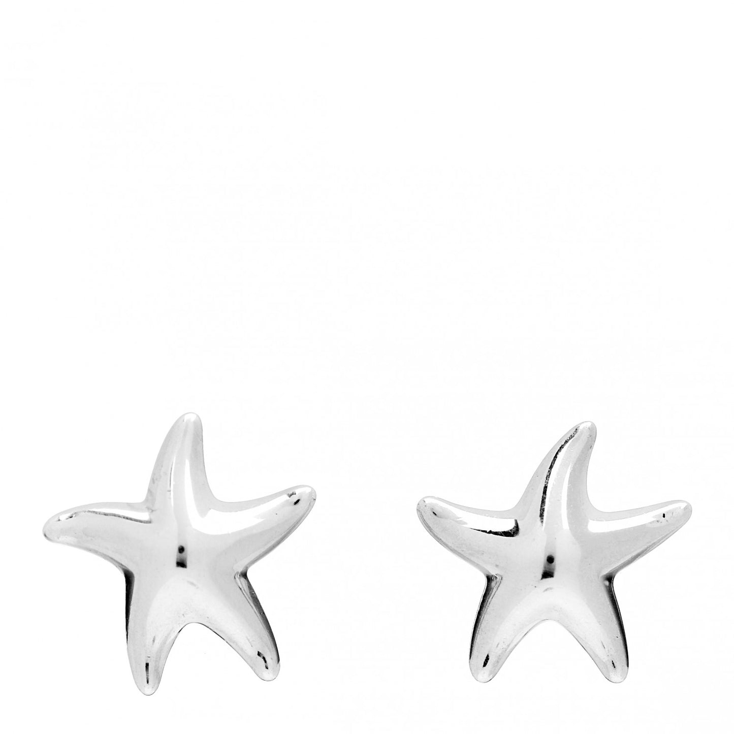 Sterling Silver 12mm Elsa Peretti Starfish Earrings