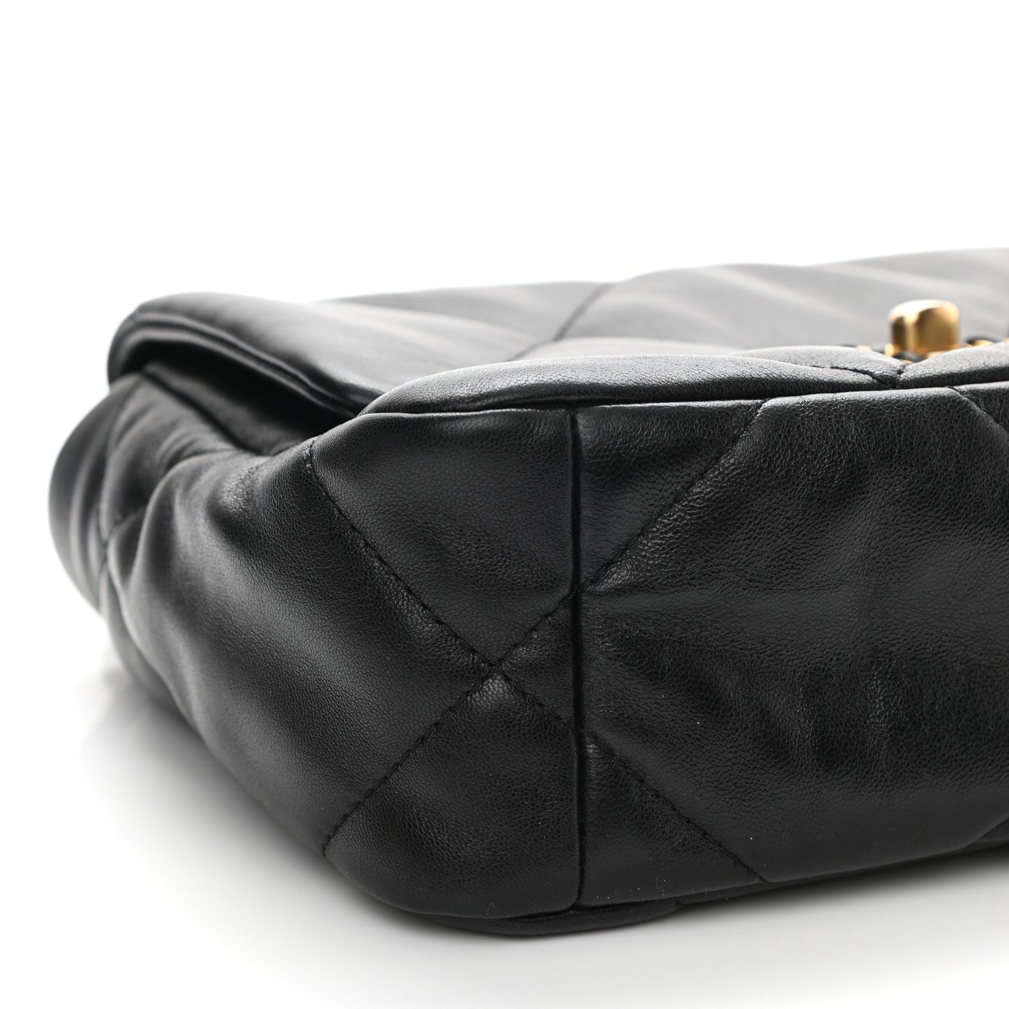 Lambskin Quilted Medium Chanel 19 Flap Black