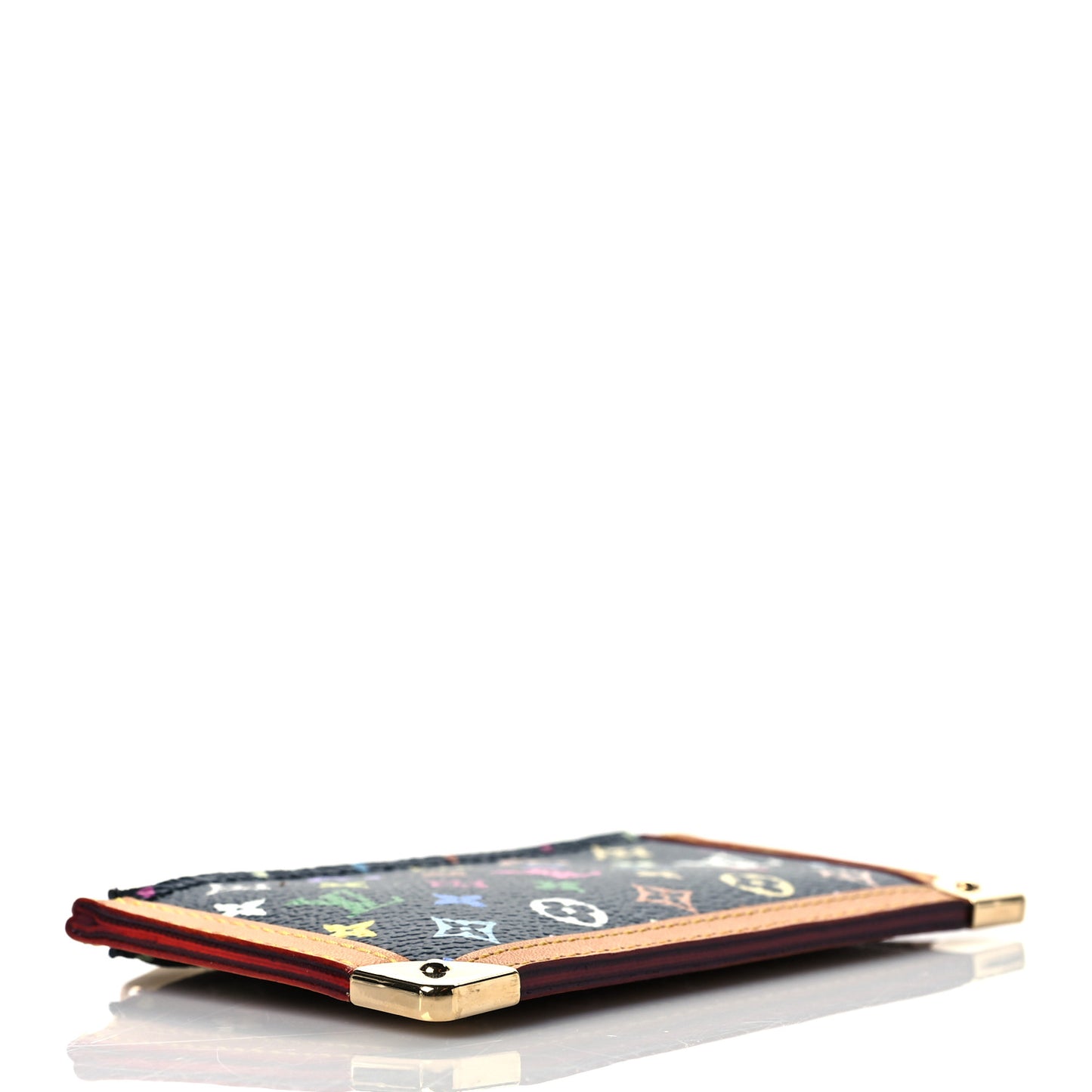 Monogram Multicolor Key Pouch Black