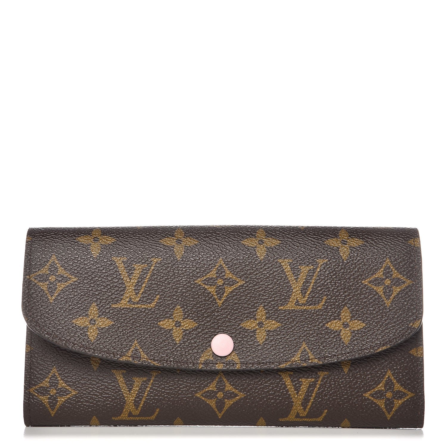 Louis Vuitton Monogram Emilie Wallet Rose Ballerine 1 of 8