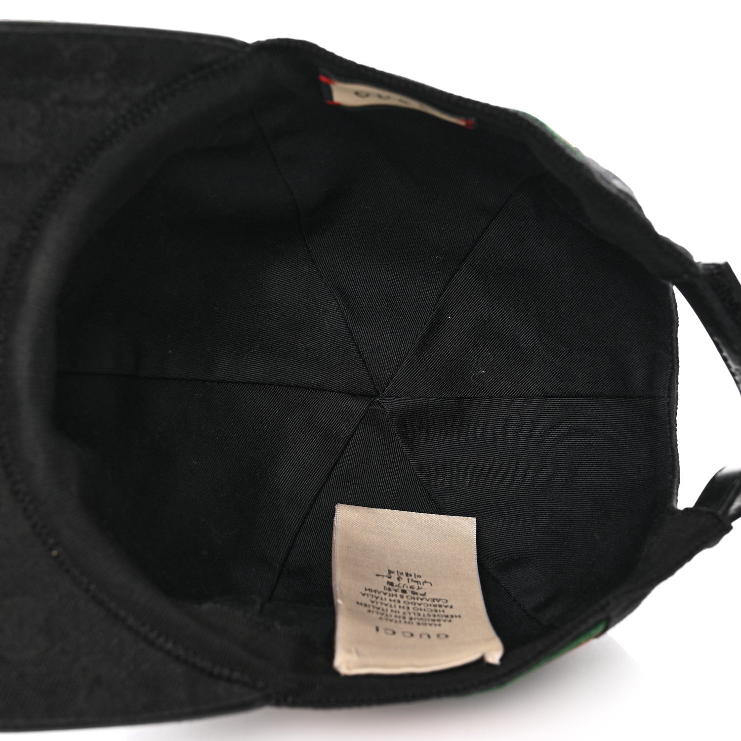 Gucci Monogram Web Baseball Hat XS Black 7 of 9