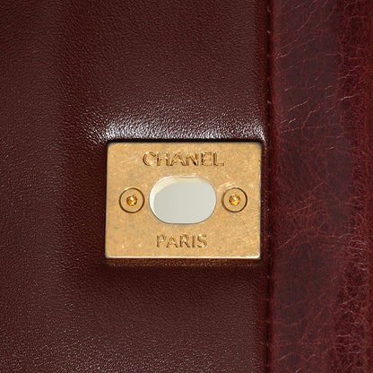 Chanel Calfskin Quilted Medium Soft Elegance Flap Burgundy 9 of 9