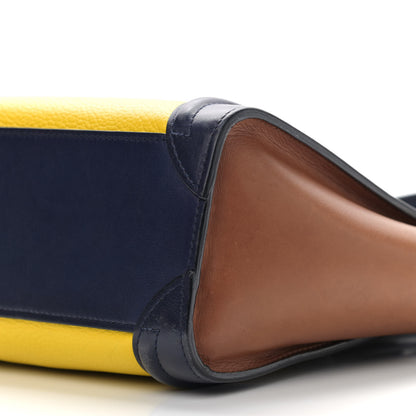 Celine Bullhide Calfskin Suede Tri-color Nano Luggage Multicolor 11 of 14