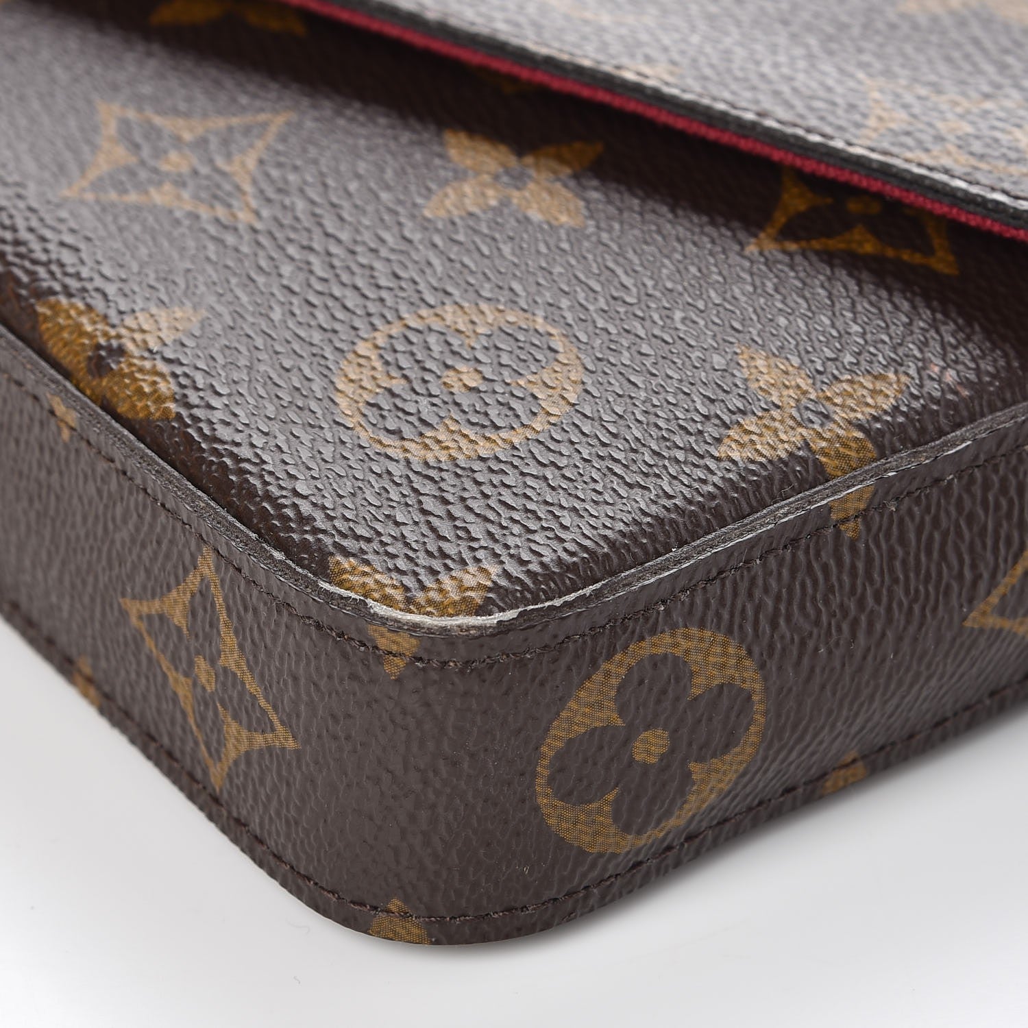 Louis Vuitton Monogram Pochette Felicie Chain Wallet Fuchsia 11 of 14