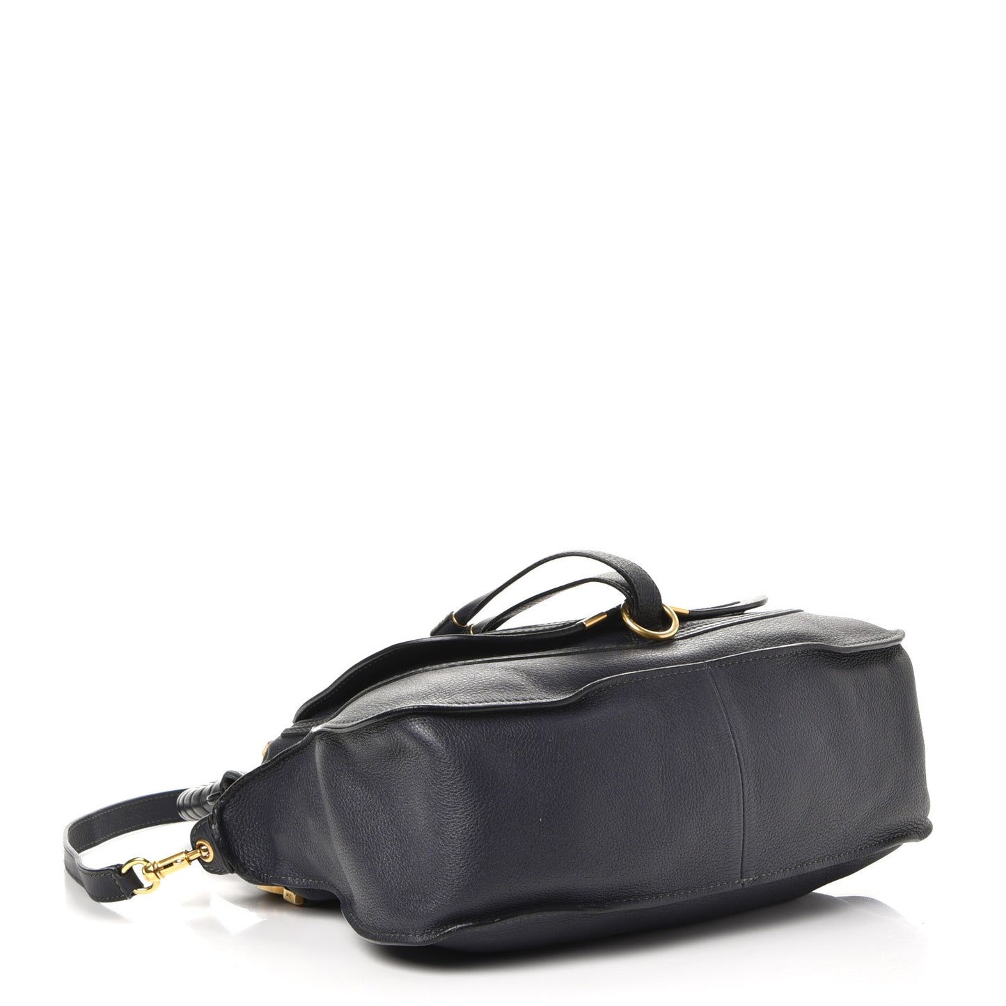 Calfskin Small Marcie Satchel Teal