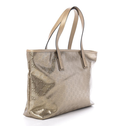 Gucci Imprime Monogram Medium Zippered Shopping Tote Champagne 3 of 11