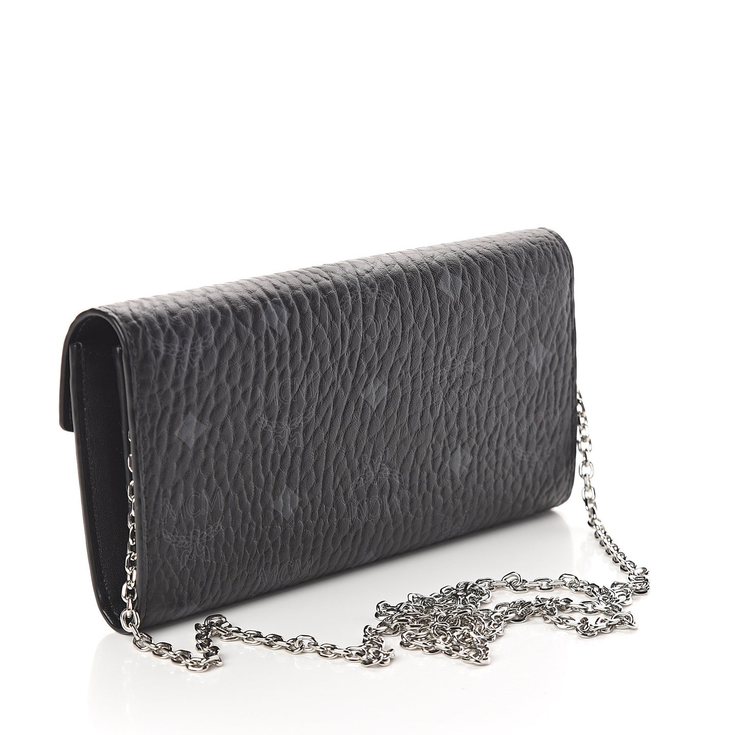 Visetos Large Patricia Wallet On Chain Black