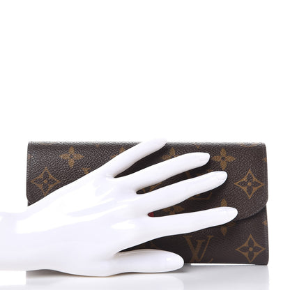 Louis Vuitton Monogram Emilie Wallet Red 2 of 8