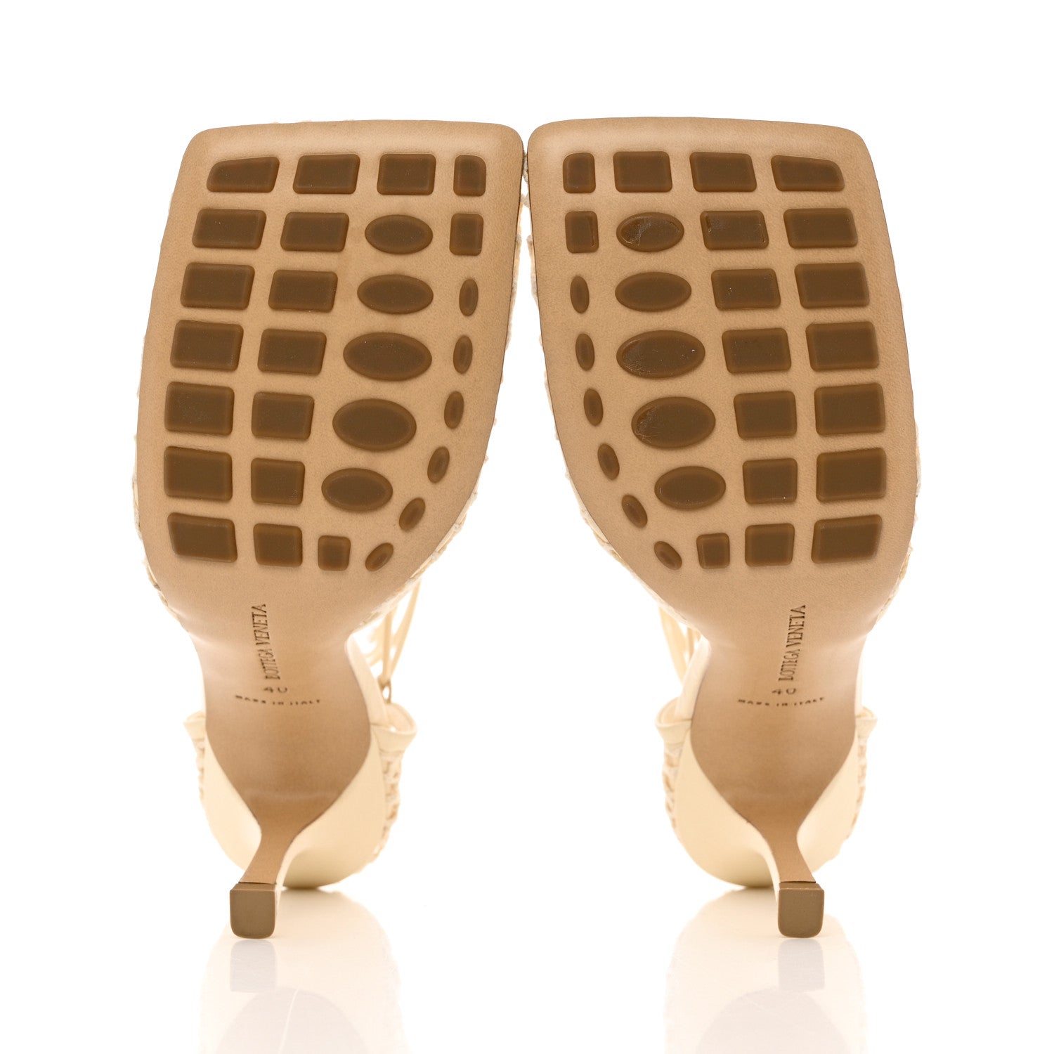 Bottega Veneta Mesh Nappa Stretch Ankle Tie Sandals 40 Toile 5 of 8