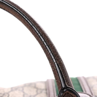 Gucci GG Supreme Monogram Web Neo Vintage Tote Beige New Acero Crop 29 of 33