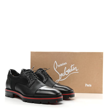 Christian Louboutin Smooth Textured Calfskin Mika Sky Mens Flats 42 Black 10 of 10