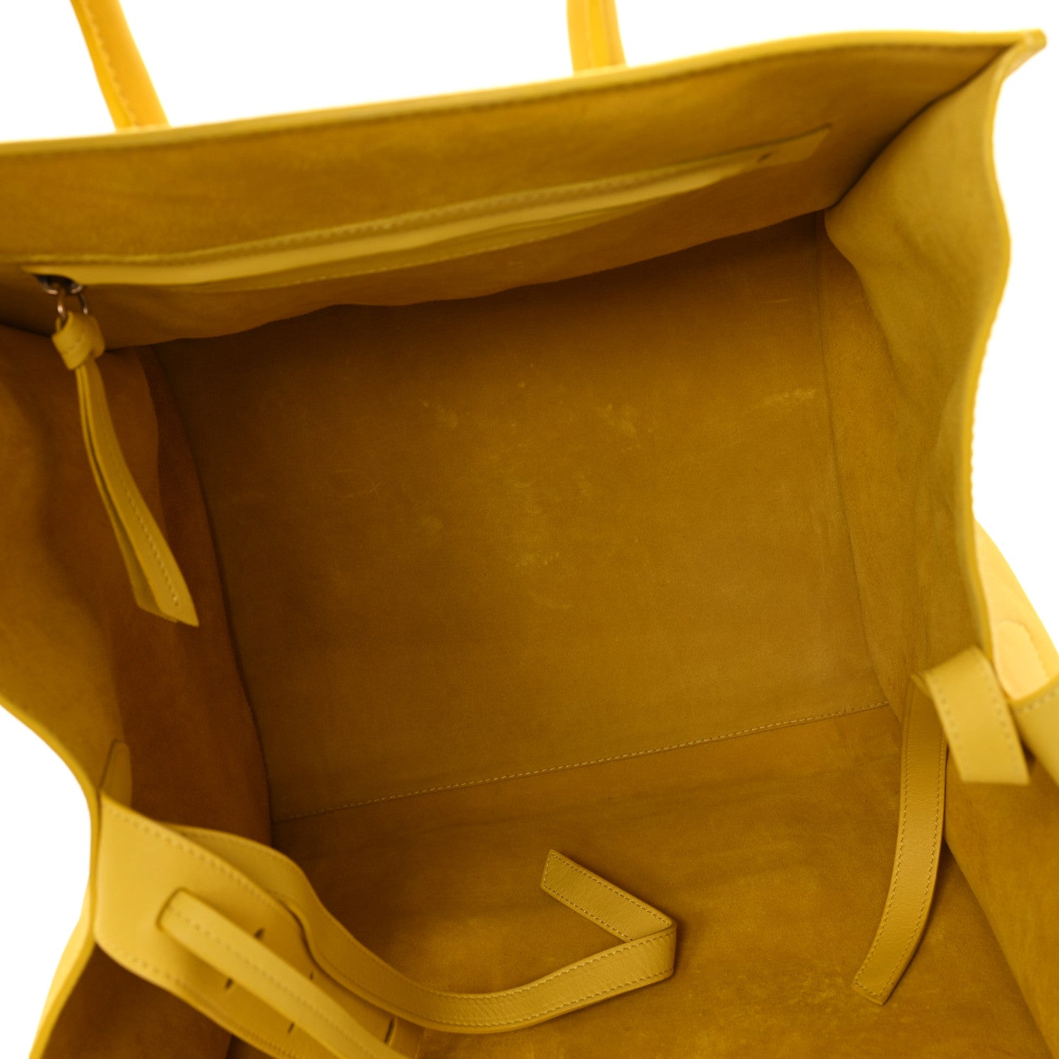 Celine Grained Calfskin Medium Phantom Luggage Sun Yellow 5 of 11